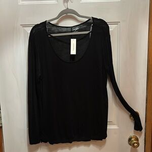 Long sleeved black top